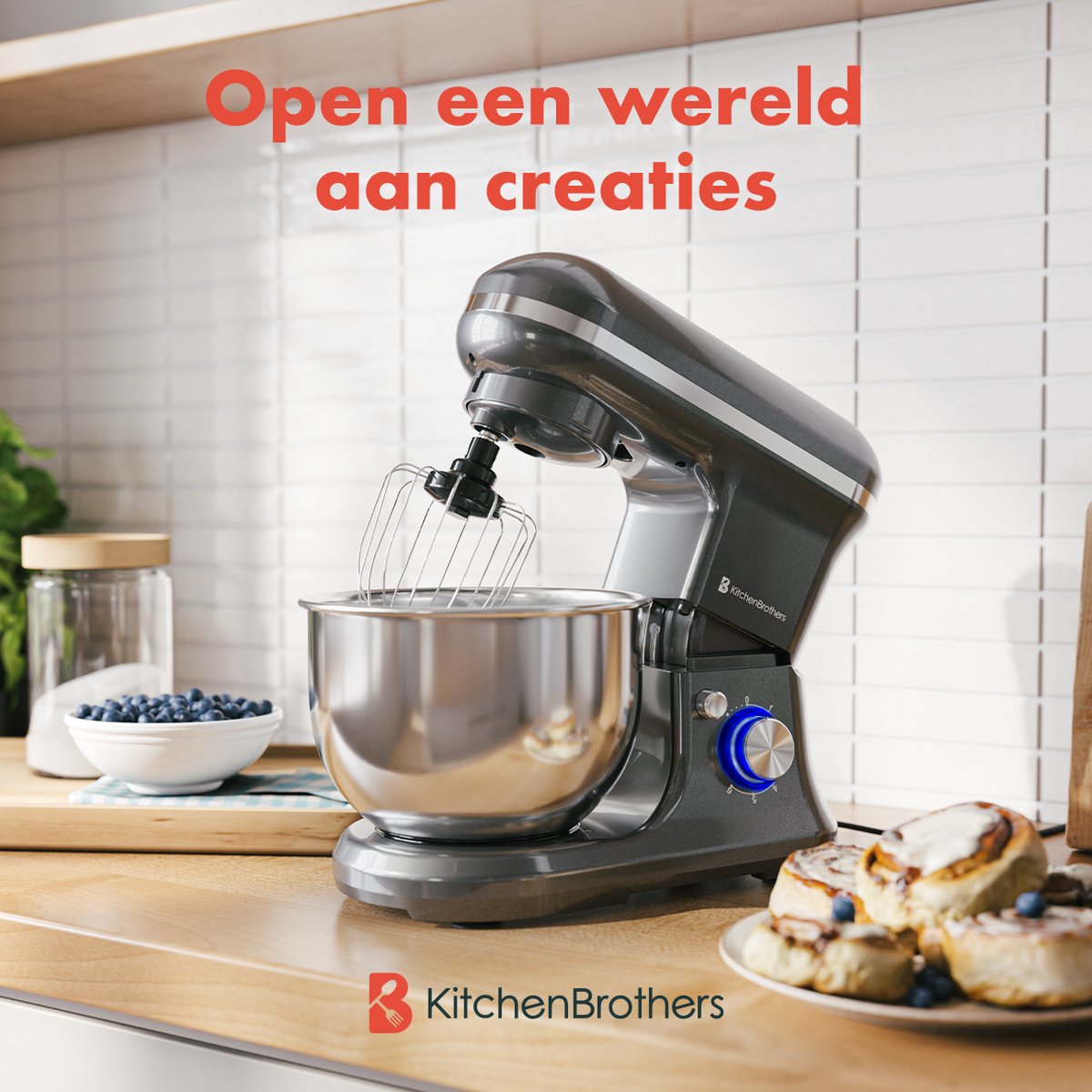 KitchenBrothers Keukenmachine review: 5L keukenmixer voor deeg