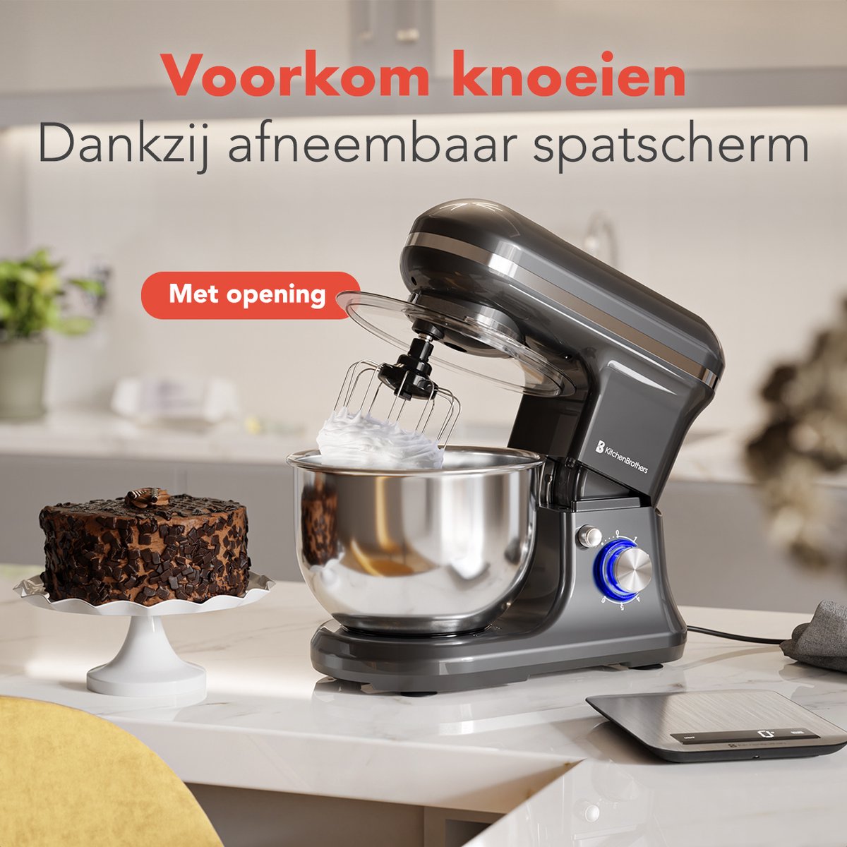 KitchenBrothers Keukenmachine review: 5L keukenmixer voor deeg