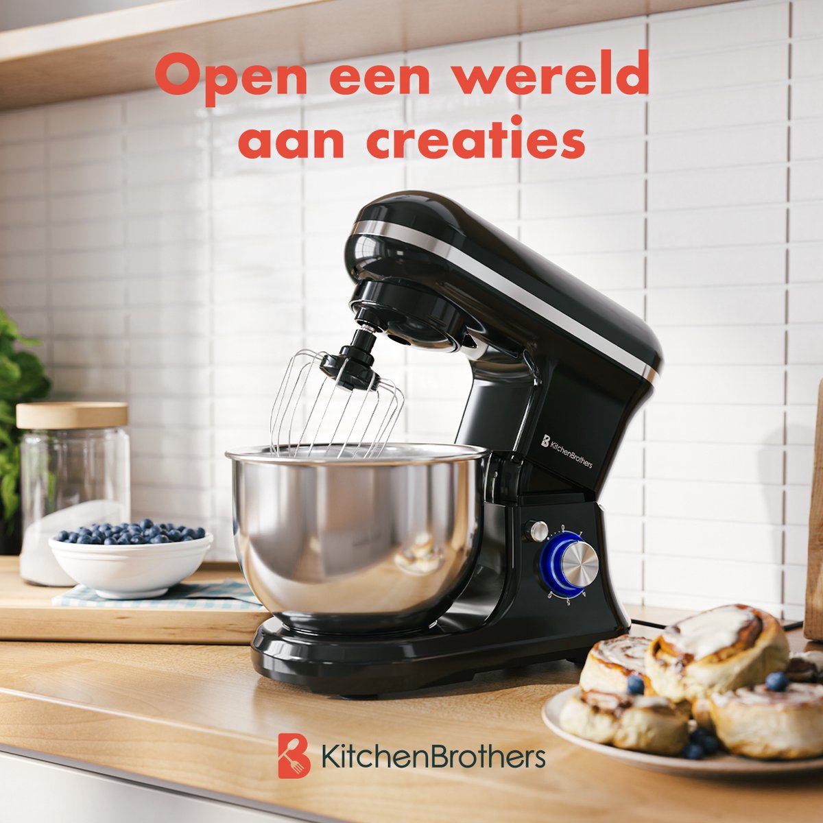 KitchenBrothers Keukenmachine review: deeg kneden, 5L