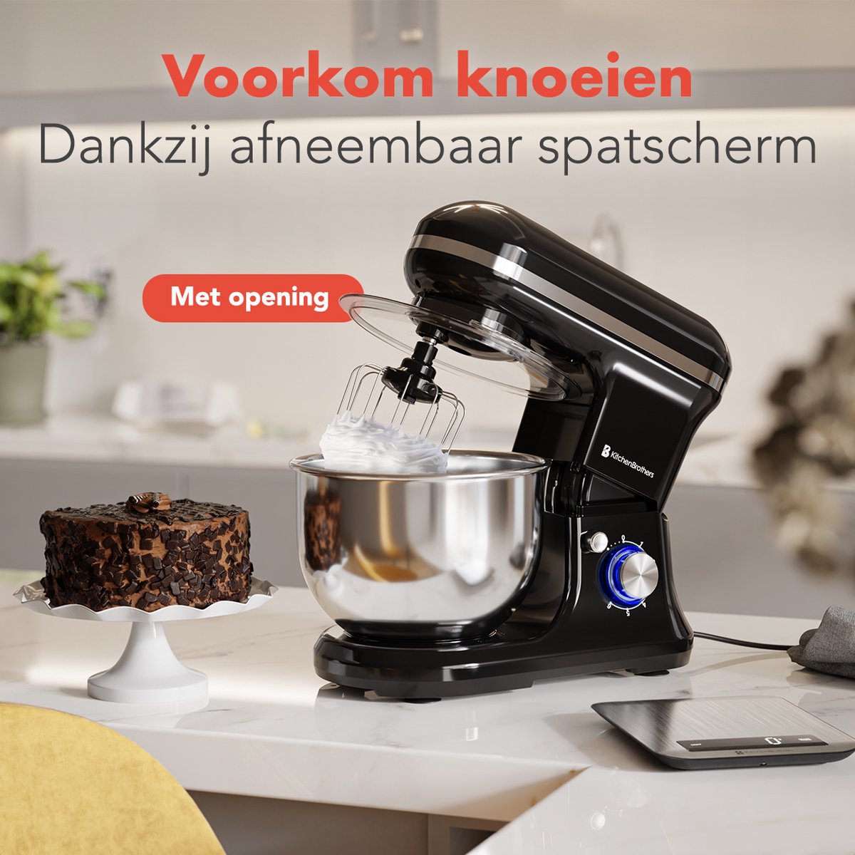 KitchenBrothers Keukenmachine review: deeg kneden, 5L