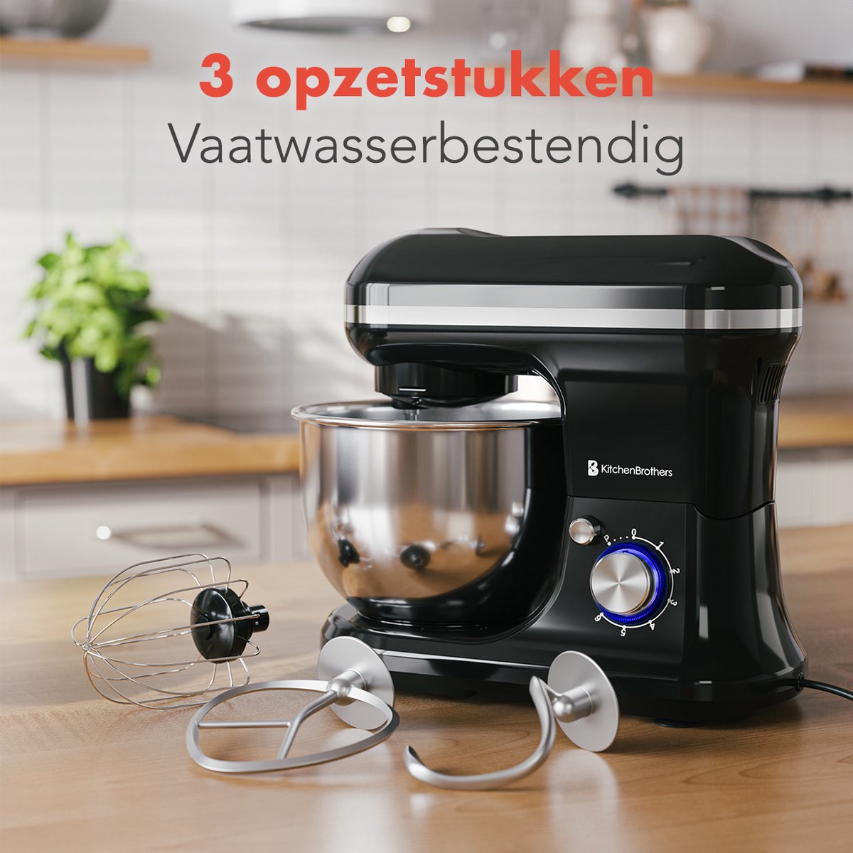 KitchenBrothers Keukenmachine review: deeg kneden, 5L