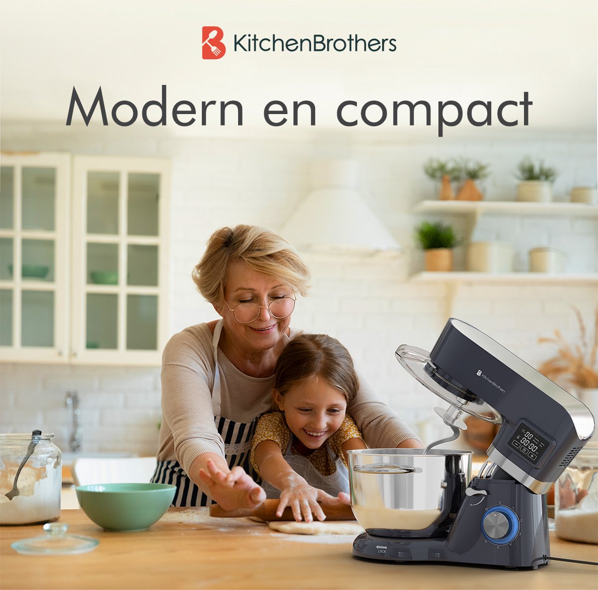 KitchenBrothers Keukenrobot review: 1400W standmixer, 6,2L kom