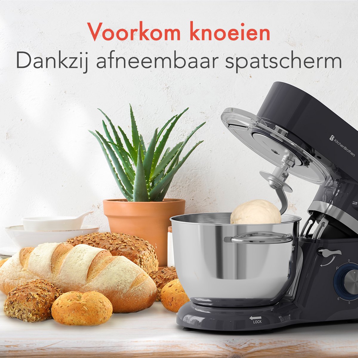KitchenBrothers Keukenrobot review: 1400W standmixer, 6,2L kom