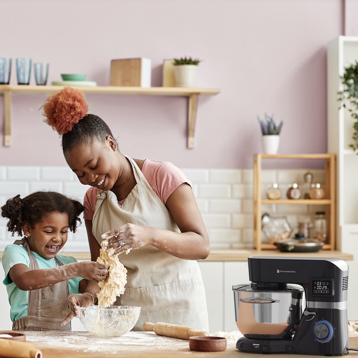 KitchenBrothers Keukenrobot review: 1400W standmixer, 6,2L kom