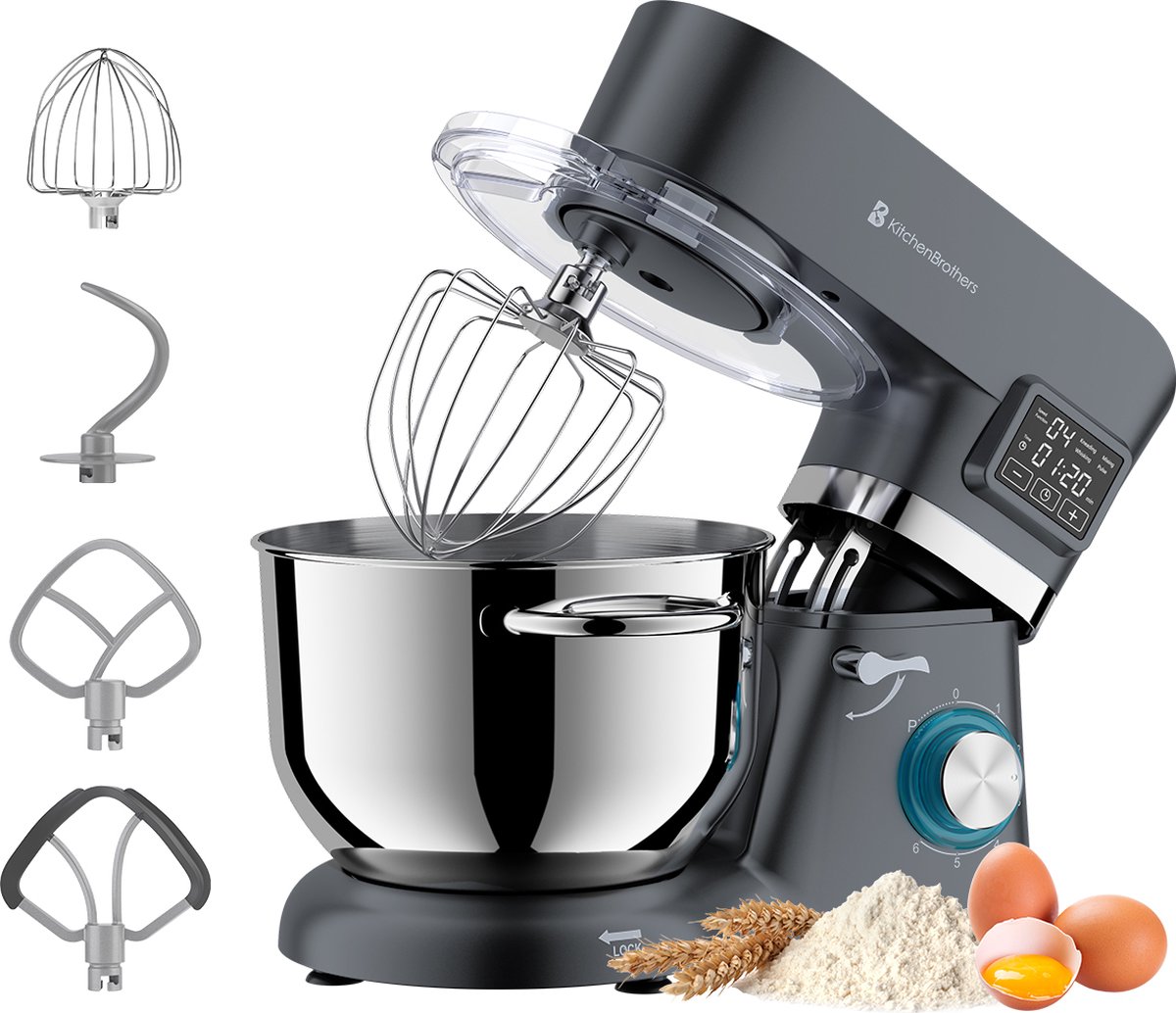 KitchenBrothers Keukenrobot review: 1400W standmixer, 6,2L kom