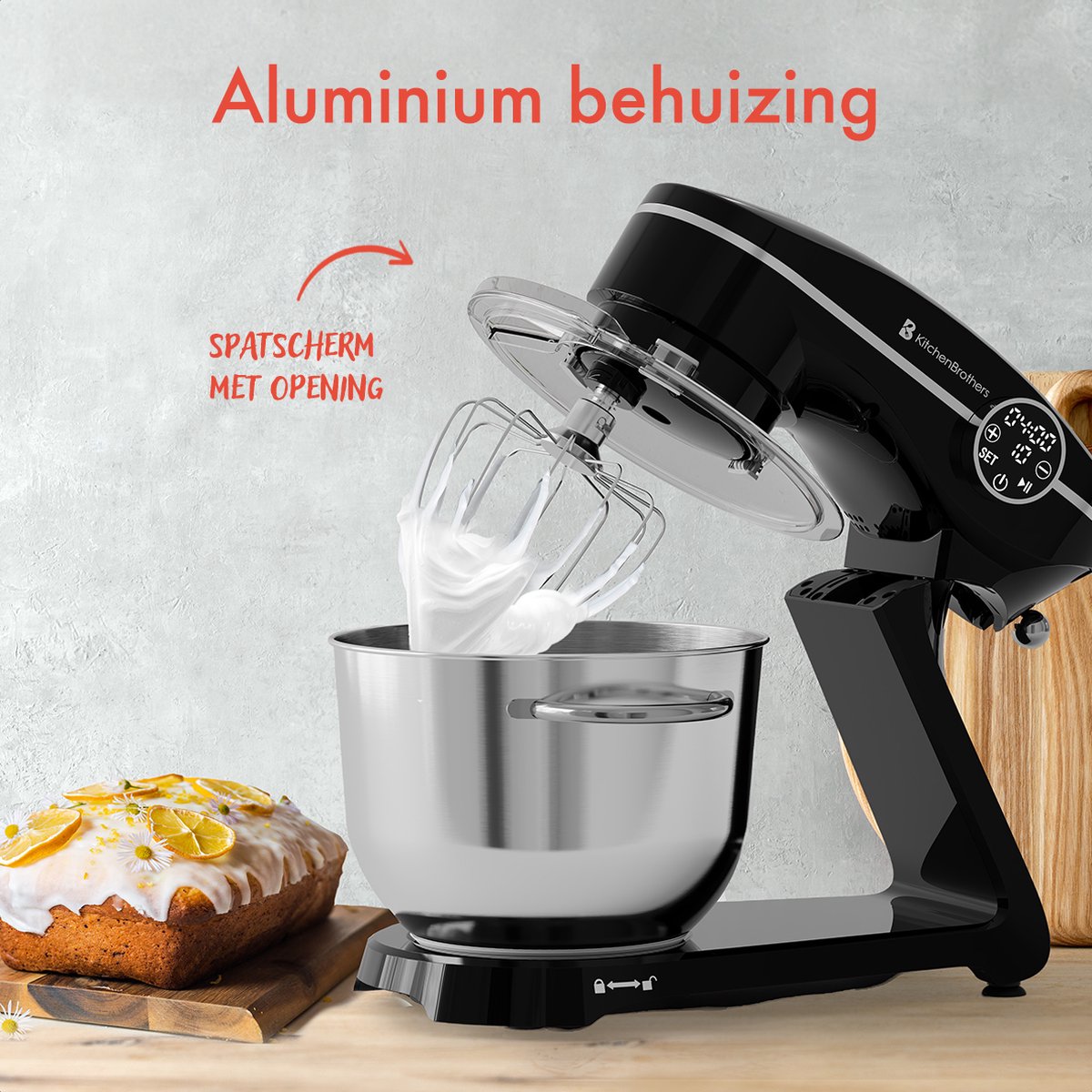 KitchenBrothers Keukenrobot review: 1800W standmixer voor deeg