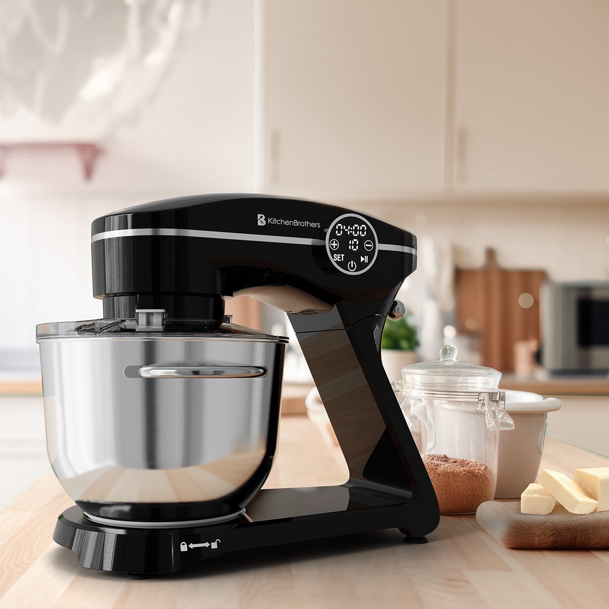 KitchenBrothers Keukenrobot review: 1800W standmixer voor deeg
