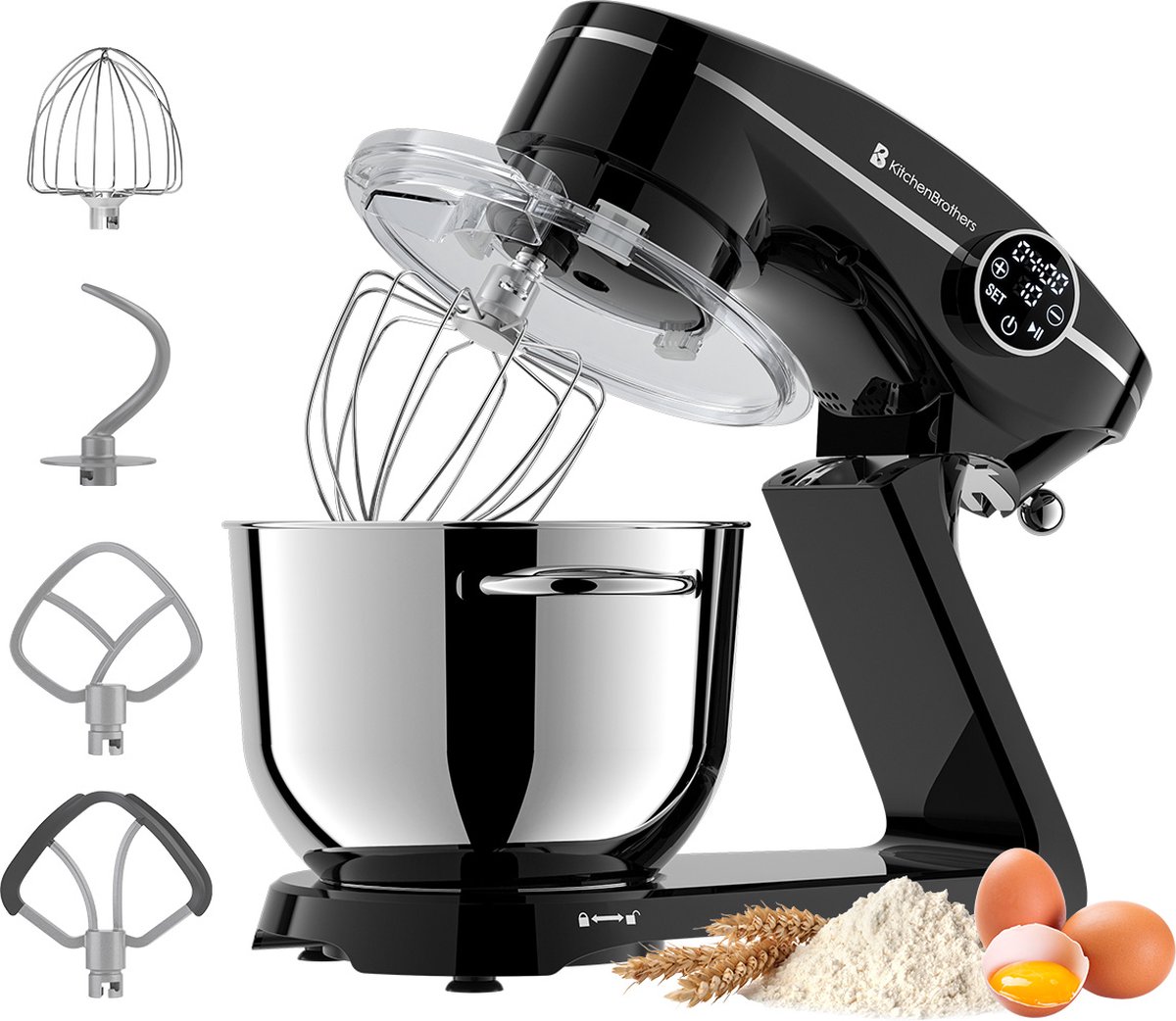 KitchenBrothers Keukenrobot review: 1800W standmixer voor deeg