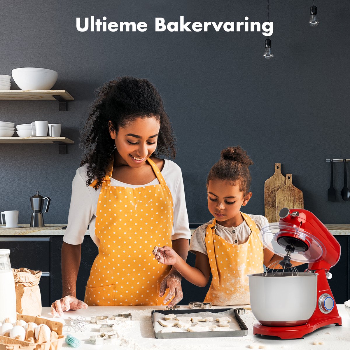 KitchenBrothers Keukenrobot review: grote 6,2L 1800W keukenmixer