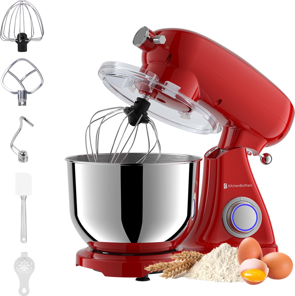 KitchenBrothers Keukenrobot review: grote 6,2L 1800W keukenmixer