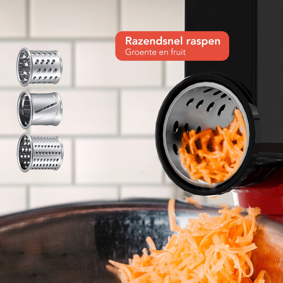 KitchenBrothers Keukenrobot test: 6,2L en 1500W keukenmachine