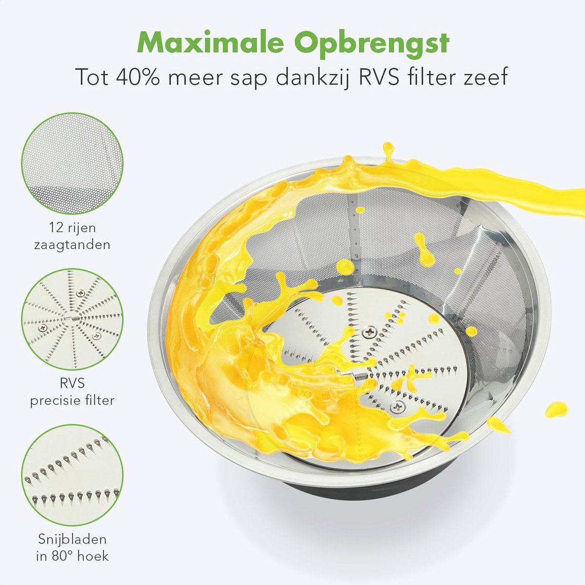 KitchenBrothers Sapcentrifuge review: snel sap met 800W juicer