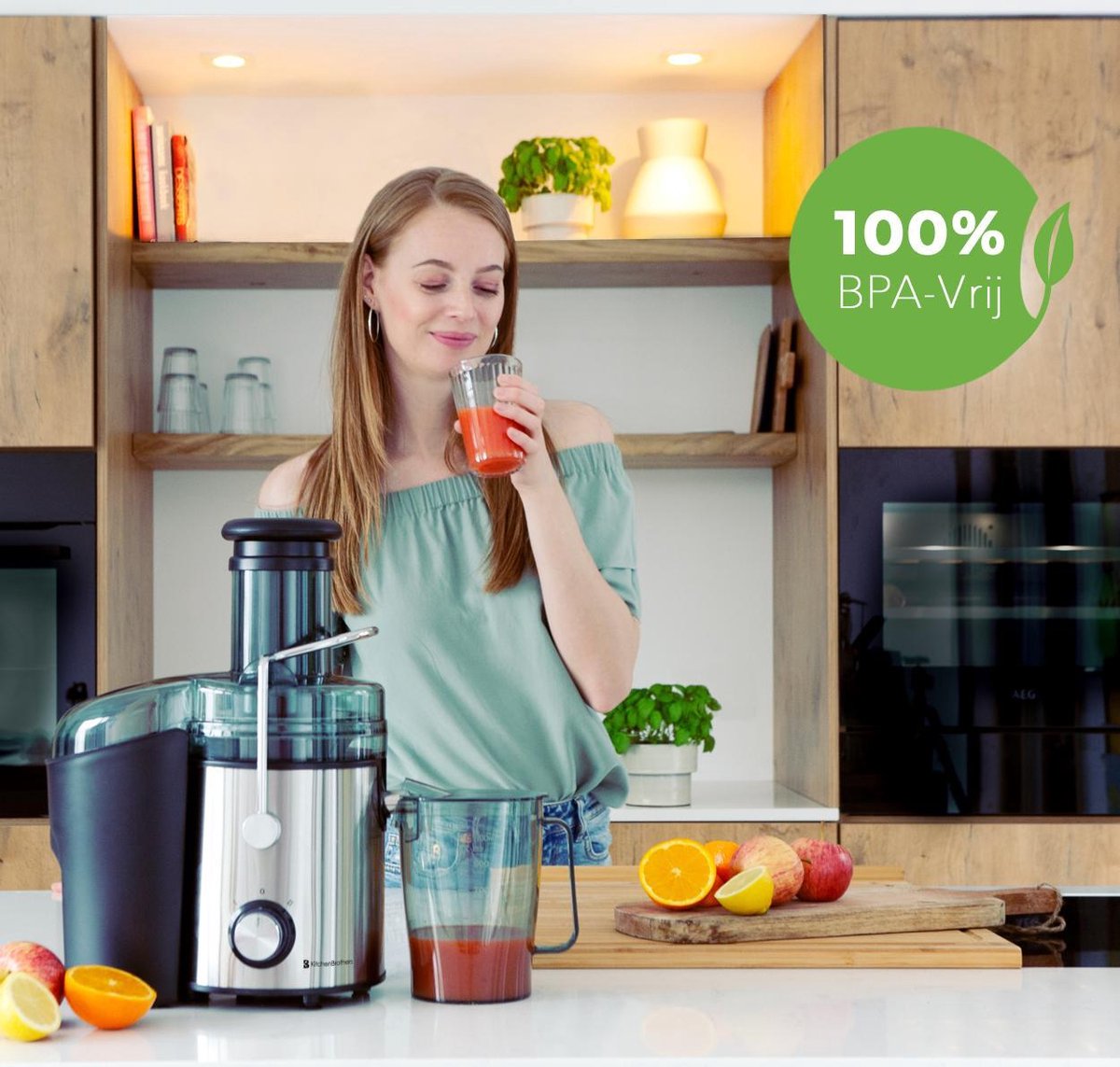 KitchenBrothers Sapcentrifuge review: snel sap met 800W juicer