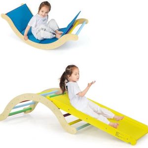 Klimboog met glijbaan review: stimuleert motoriek, speelgoed
