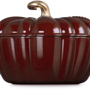 Le Creuset gietijzeren pompoen braad- stoofpan 24cm / 3.7liter - garnet review: ideaal voor stoofschotels