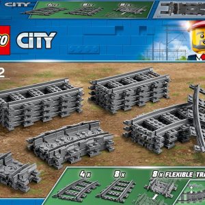 LEGO City Rechte en Gebogen Rails - 60205 review voor treinbaan
