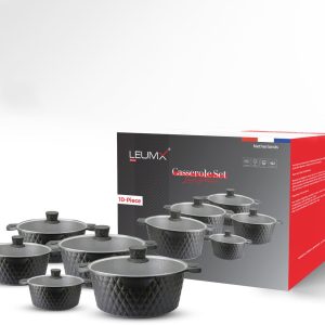 Leumx® 10-delige Luxe Casserole Pannenset review: inductie