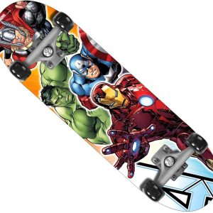 Lichttest Marvel Avengers Skateboard Junior 71 X 20 Cm Zwart/rood