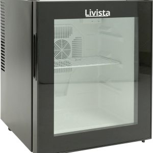 Livista Mini Koelkast - Thermo-elektrisch - 42 Liter - glazen deur - Zwart test: energiezuinig drankjes koelen