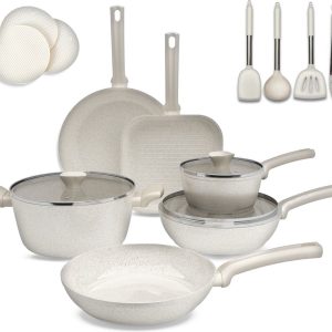 Lugia 16 Delige Pannenset review: anti-aanbak en duurzaam