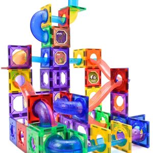 Magna Minds - Magnetic Tiles - Knikkerbaan - 125 stuks test STEM