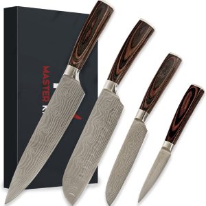 Master Knives 4 Delige koksmessen set review: scherpe snede