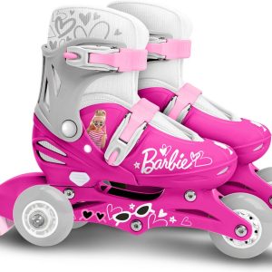 Mattel Barbie 2-in-1 Skates Hardboot Verstelbaar Roze/wit Maat 27-30 review — verstelbaar en veilig voor kinderen