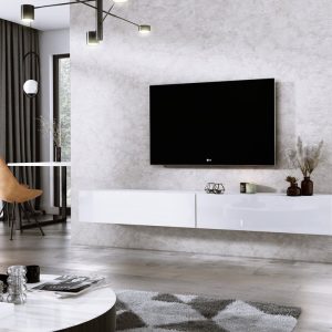 Meubel Square - TV meubel DIAMOND test: ruimtebesparend hoogglans