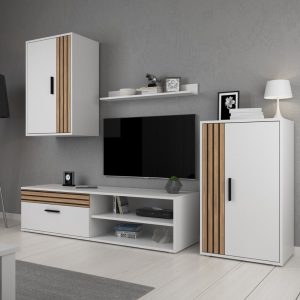 Meubella - Wandmeubel Bellini - Wit review: compact opbergmeubel