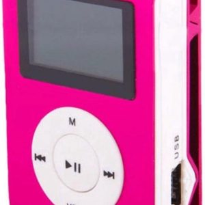 Mini MP3 speler met display - inclusief oordopjes - Roze review