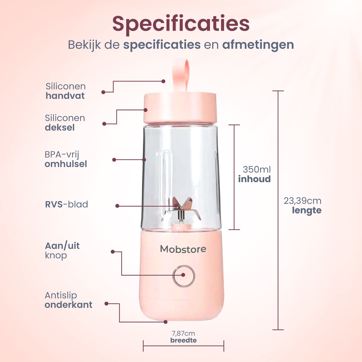 Mobstore Mini Blender review: draagbare blender voor onderweg