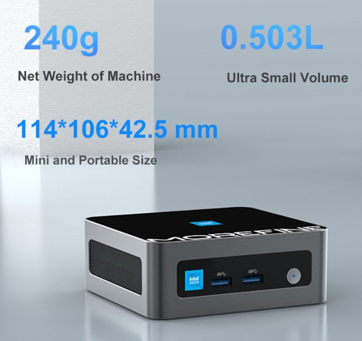 Morefine M9 Mini PC review: 4K beeld, Windows 11 Pro