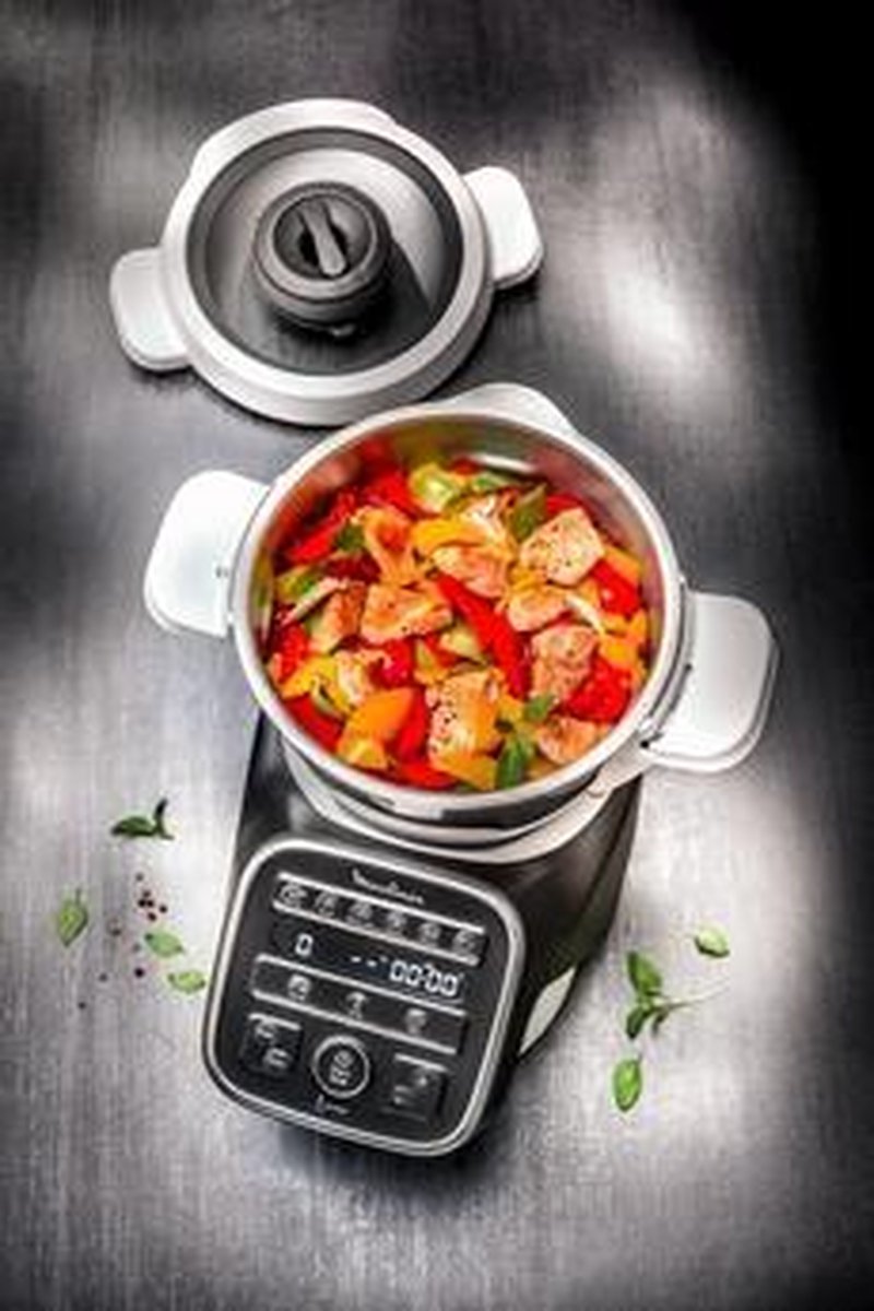 Moulinex YY4260FG keukenmachine 3 l Zwart, Roestvrijstaal, Wit 1550 W test: deeg kneden, foodprocessor