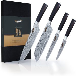 NAZROM Professionele Messenset – 4-delig review: precies snijden