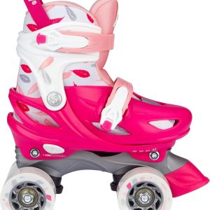 Nijdam Rolschaatsen - Kinderen - Verstelbaar - Roze - Maat 25-28 review