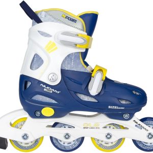 Nijdam Skeelers - Verstelbaar - Hardboot - Blauw - Maat 30-33test