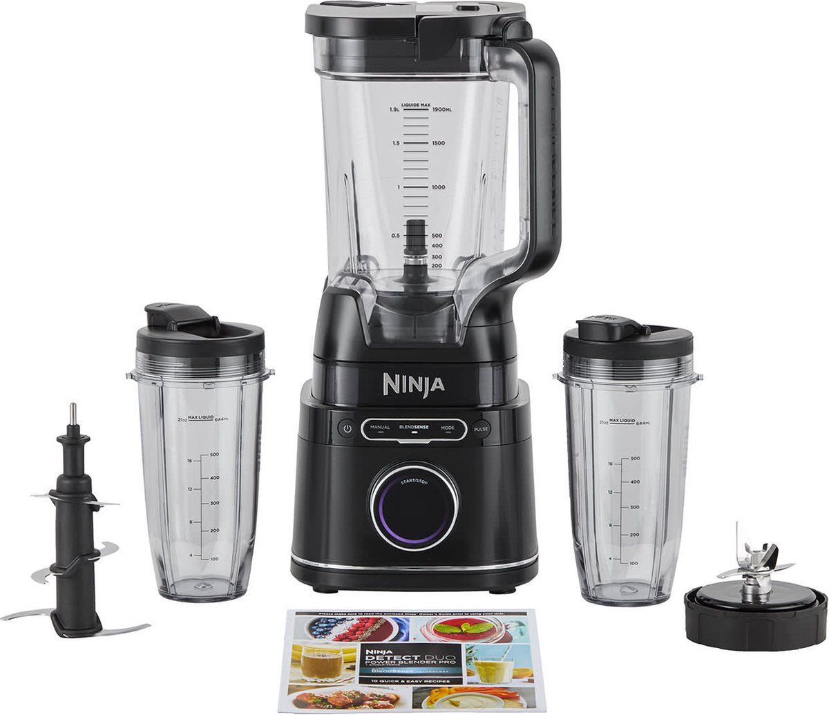 Ninja Detect 2-in-1 Blender en Smoothie Maker - BlendSense Technologie - 2024 Model - IJscrusher - 1200 Watt - TB301EU review: romige smoothies en ijs crushen (2024)