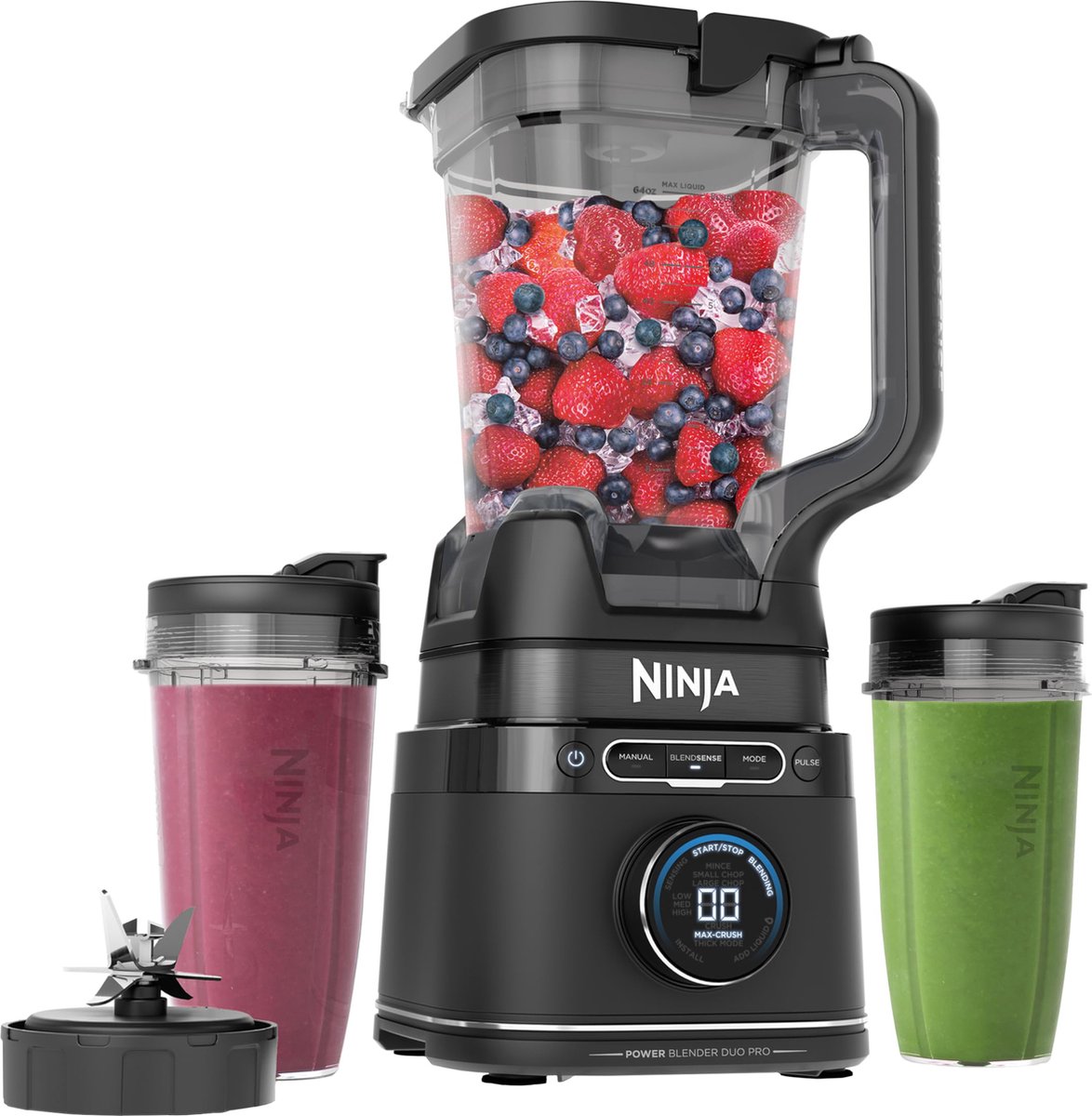 Ninja Detect 2-in-1 Blender en Smoothie Maker - BlendSense Technologie - 2024 Model - IJscrusher - 1200 Watt - TB301EU review: romige smoothies en ijs crushen (2024)