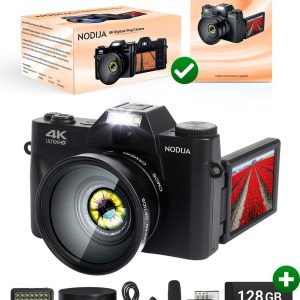 NODIJA Digitale Vlog Camera – 4K – Compact Fotocamera – Videocamera review: 4K-beeld voor vloggen