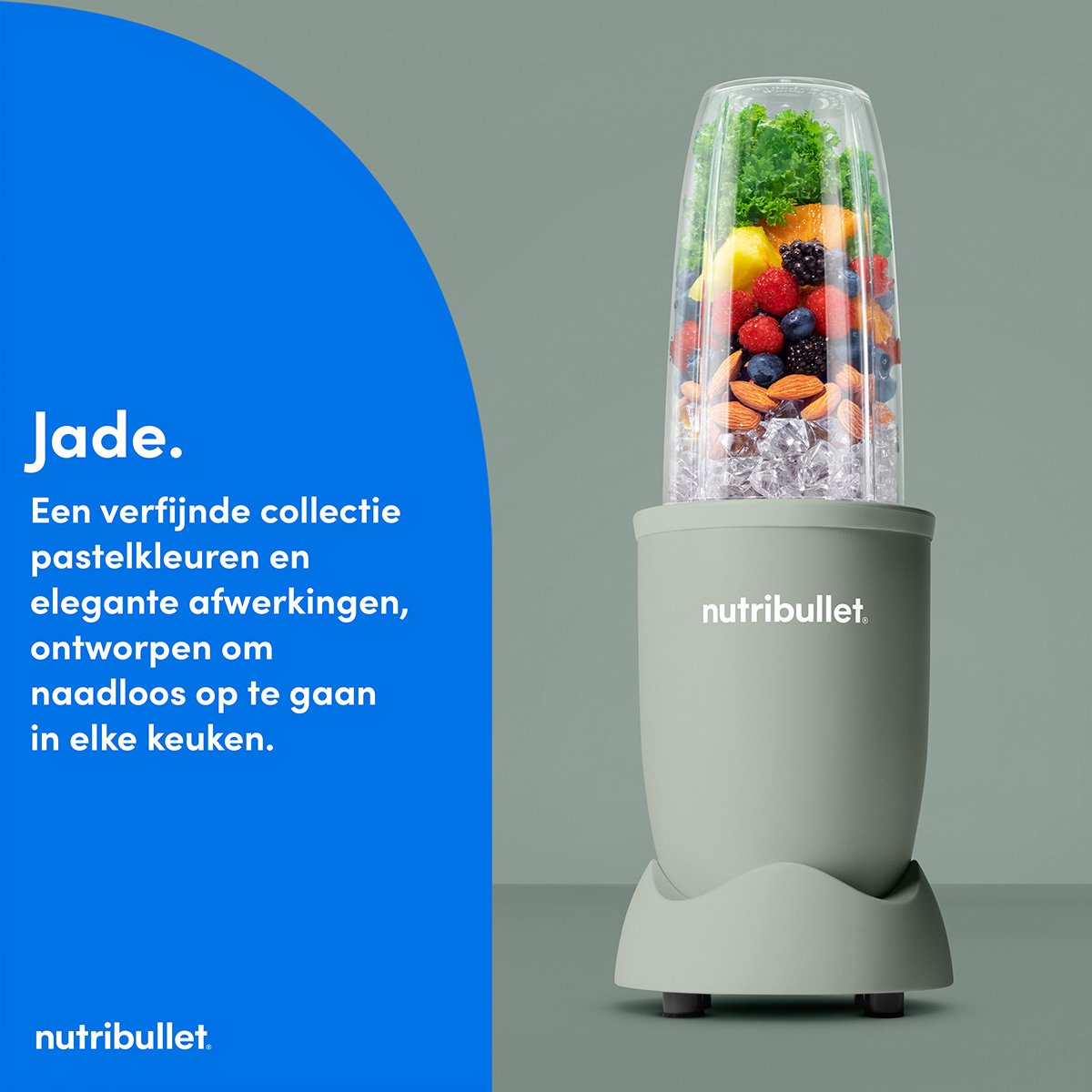 Nutribullet Exclusive Pastel - Blender - 900 Watt - Smoothie Maker - Incl. To Go Deksel & Accessoires - Jade review: snelle smoothies en ijs crushen, krachtige blender