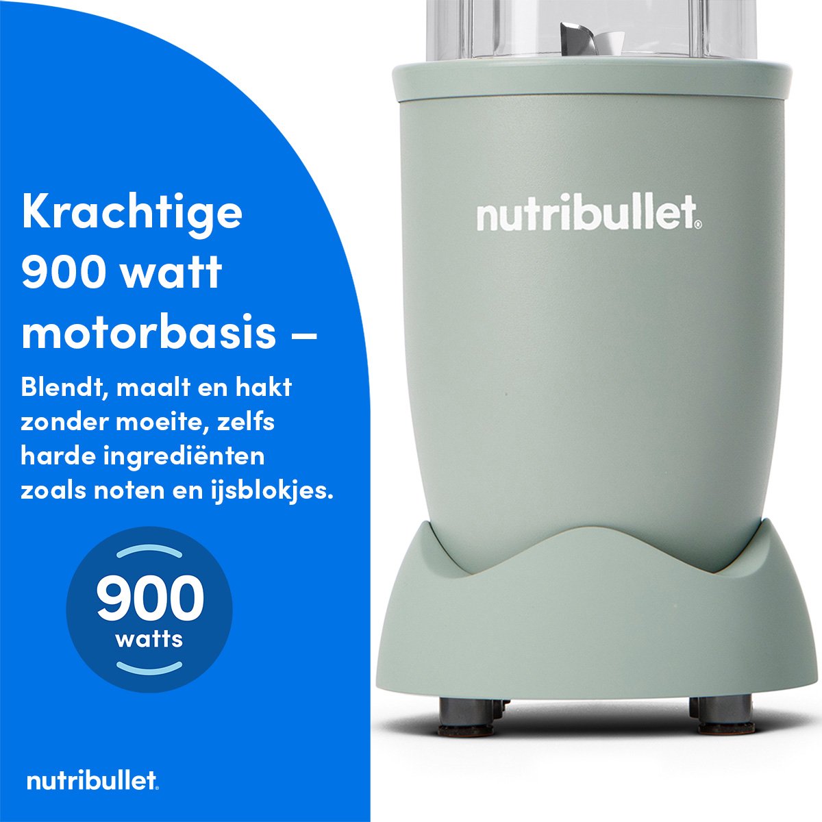 Nutribullet Exclusive Pastel - Blender - 900 Watt - Smoothie Maker - Incl. To Go Deksel & Accessoires - Jade review: snelle smoothies en ijs crushen, krachtige blender