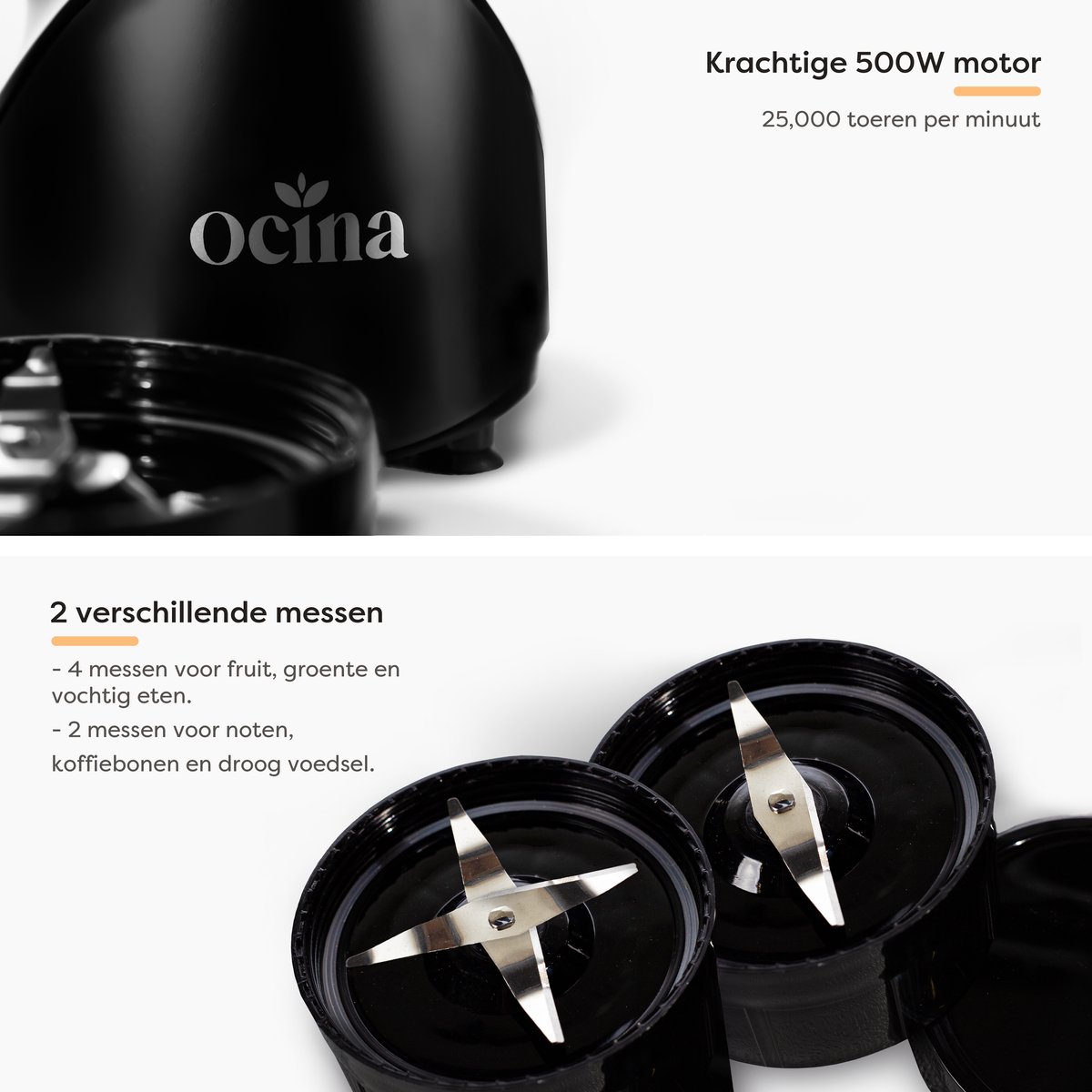 Ocina Mini Blender review: 500W voor snelle smoothies to go