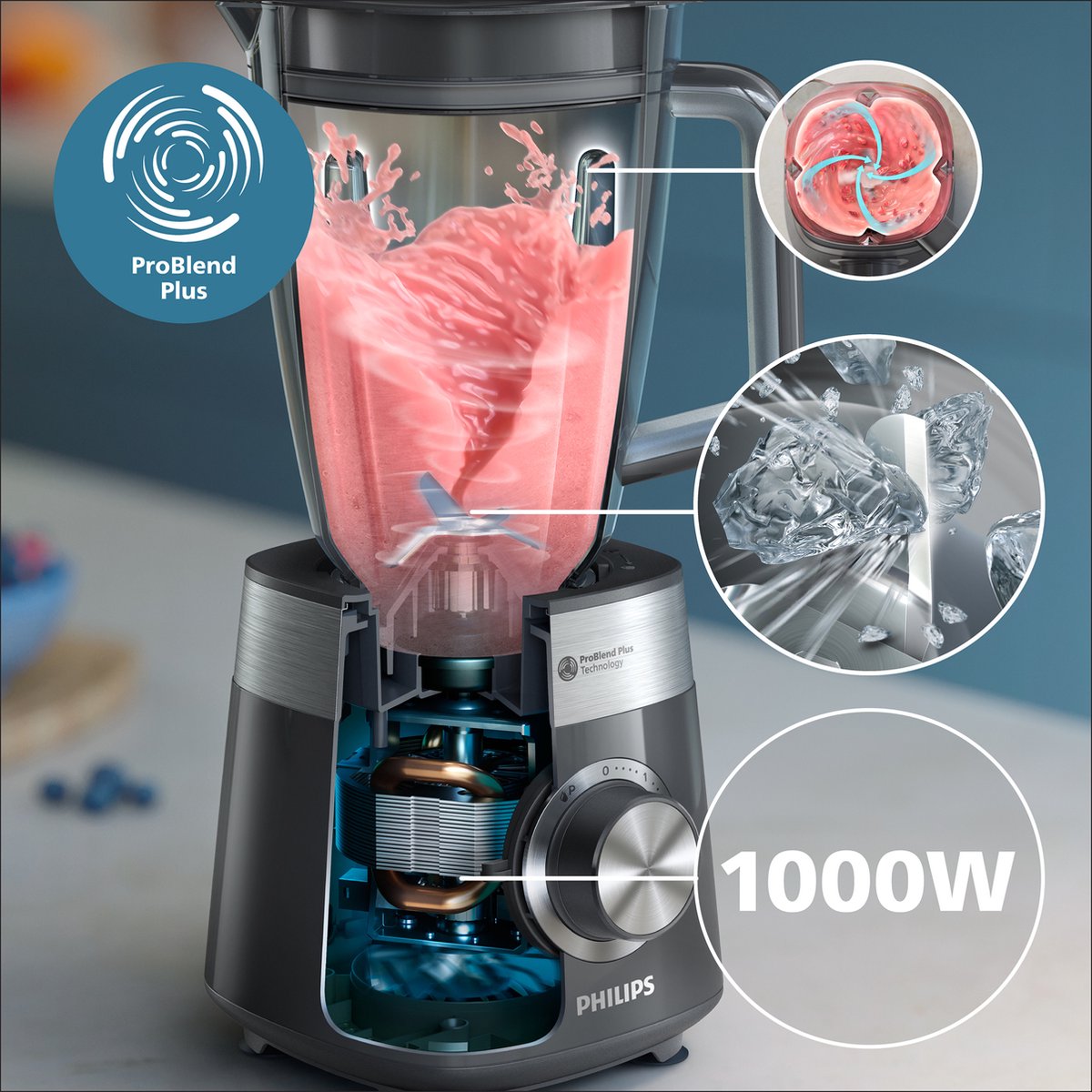 Philips Blender HR3020/20 review: ijs crushen met 1000 watt