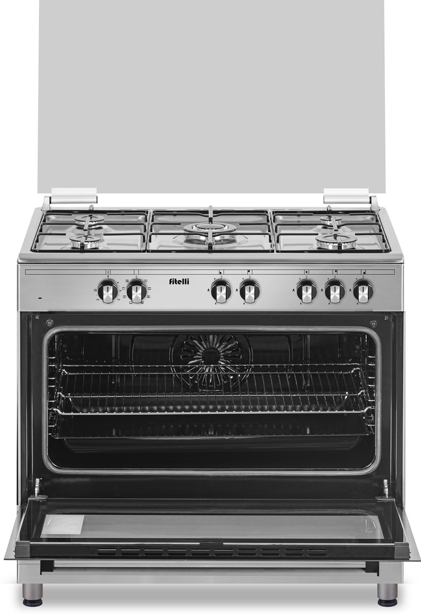 Pizza test: Fitelli FG9001RVS RVS gasfornuis 90cm met hetelucht