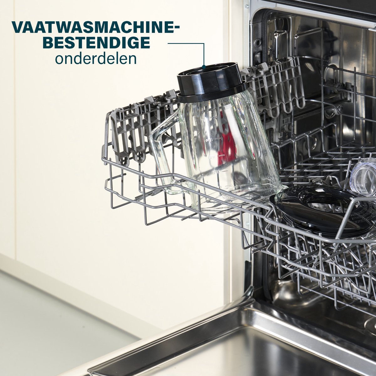 Princess 212092 Black Steel Blender 1000 - 4 Snelheden – Krachtig 1000W - 1.5 L - Glaskan test: smoothies en ijs crushen, beste blender