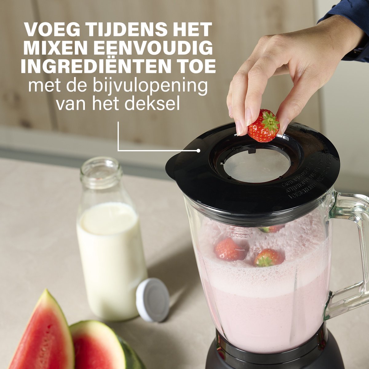 Princess 212092 Black Steel Blender 1000 - 4 Snelheden – Krachtig 1000W - 1.5 L - Glaskan test: smoothies en ijs crushen, beste blender