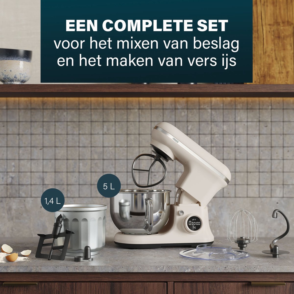 Princess 220138 2-in-1 Keukenmachine en IJsmachine test: ijs maken