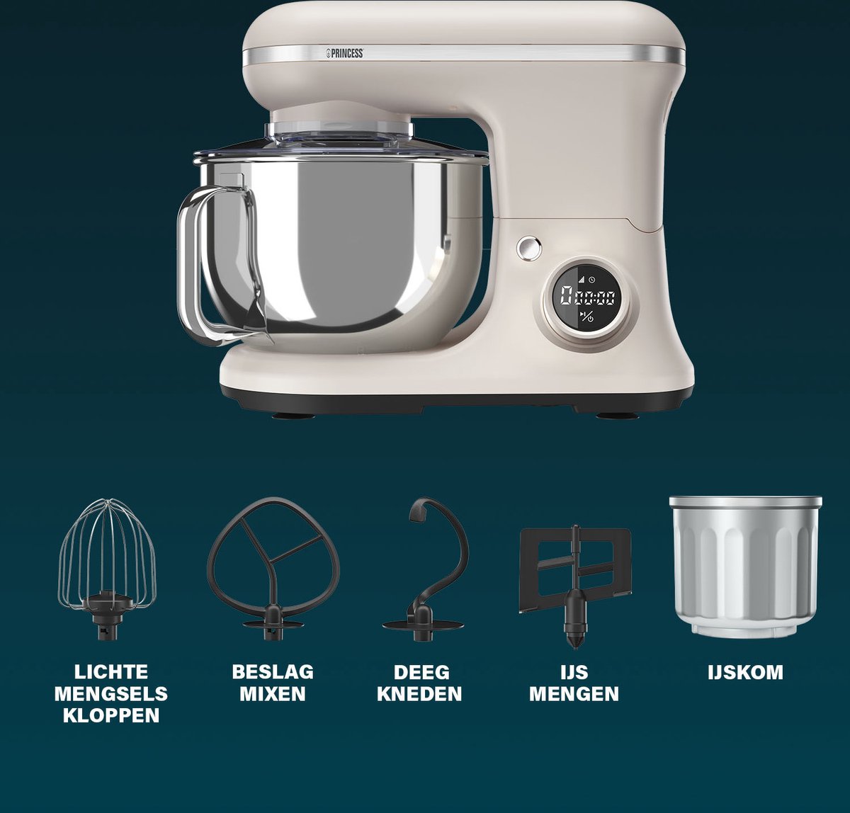 Princess 220138 2-in-1 Keukenmachine en IJsmachine test: ijs maken