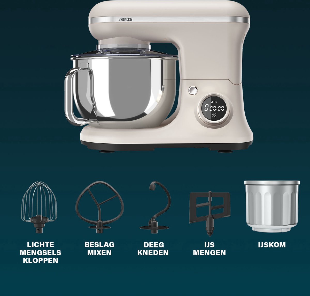 Princess 220138 2-in-1 Keukenmachine en IJsmachine test: ijs maken