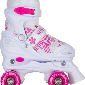 Roces - Quaddy 3.0 - Rolschaatsen - Kinderen - Wit - Roze - 30-33 review: ideaal voor beginnende skaters, verstelbare rolschaatsen